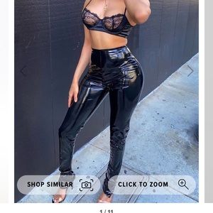 Fashion nova vinyl pants